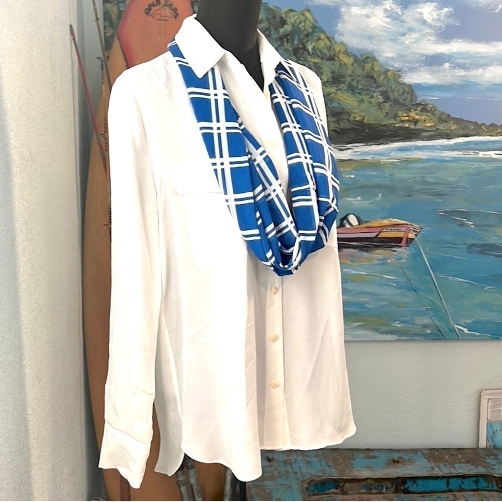Zara,Lovely White, Cargo Pockets, Button Down Shirt, Excellent Condition XS - Picture 8 of 11